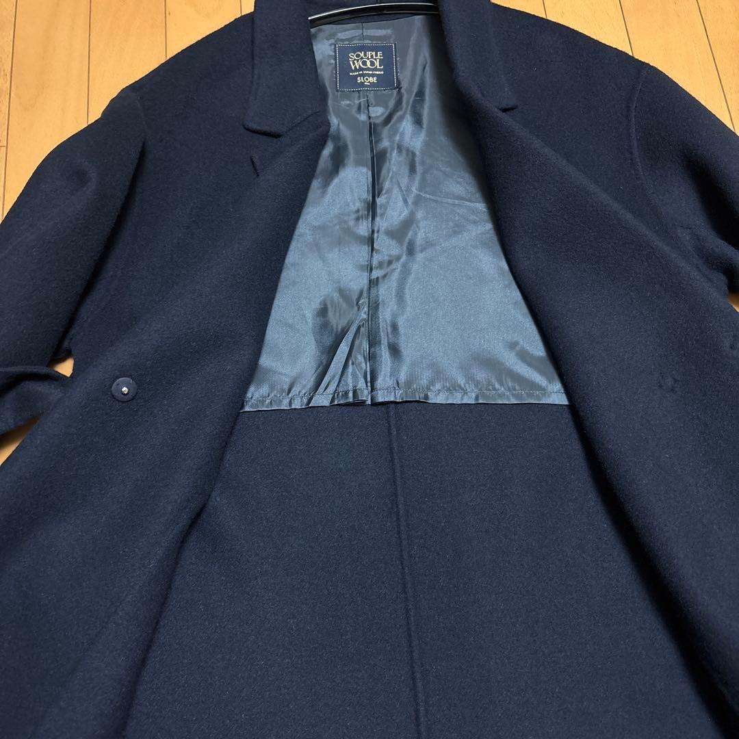SLOBE IENA souple wool ダブルフェイスロングコート