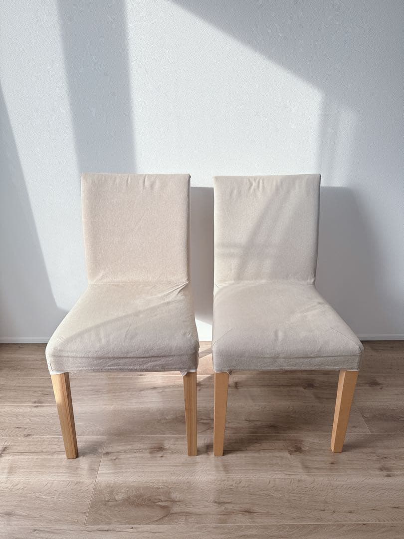 無印良品　チェア（ナチュラル・生成カバー）