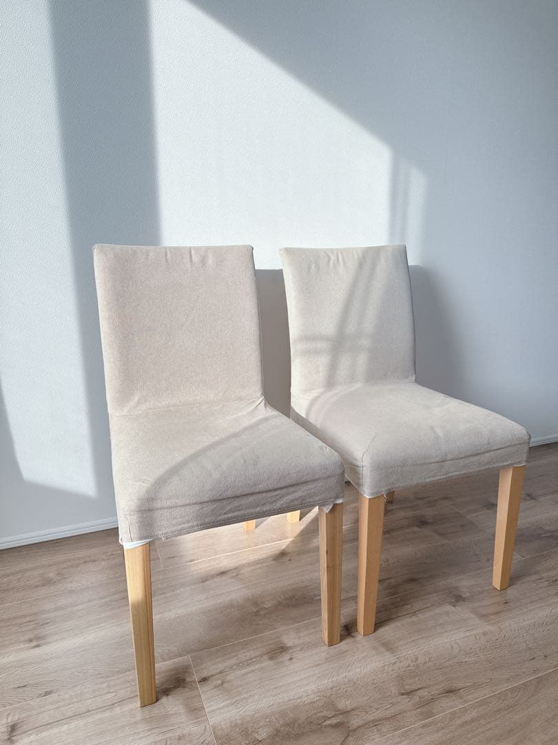 無印良品　チェア（ナチュラル・生成カバー）