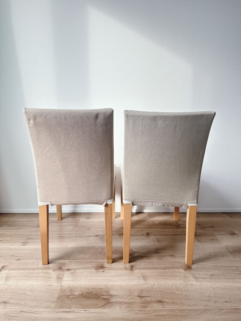 無印良品　チェア（ナチュラル・生成カバー）