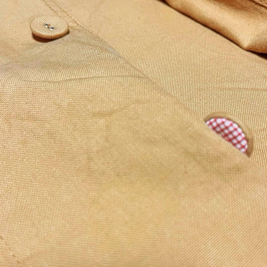 美品 45R ステンカラー ワンピース コート 丸襟 ベルト付き Aライン 2