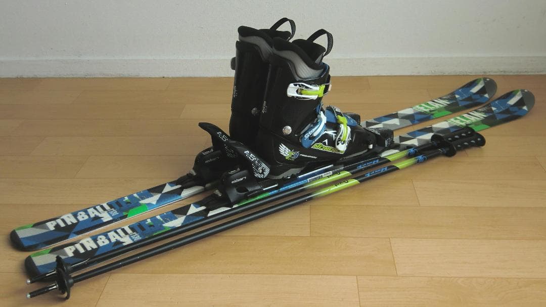 ■■11月限定■送料無料■ELAN■子供用スキー4点セット■130/23.5■■