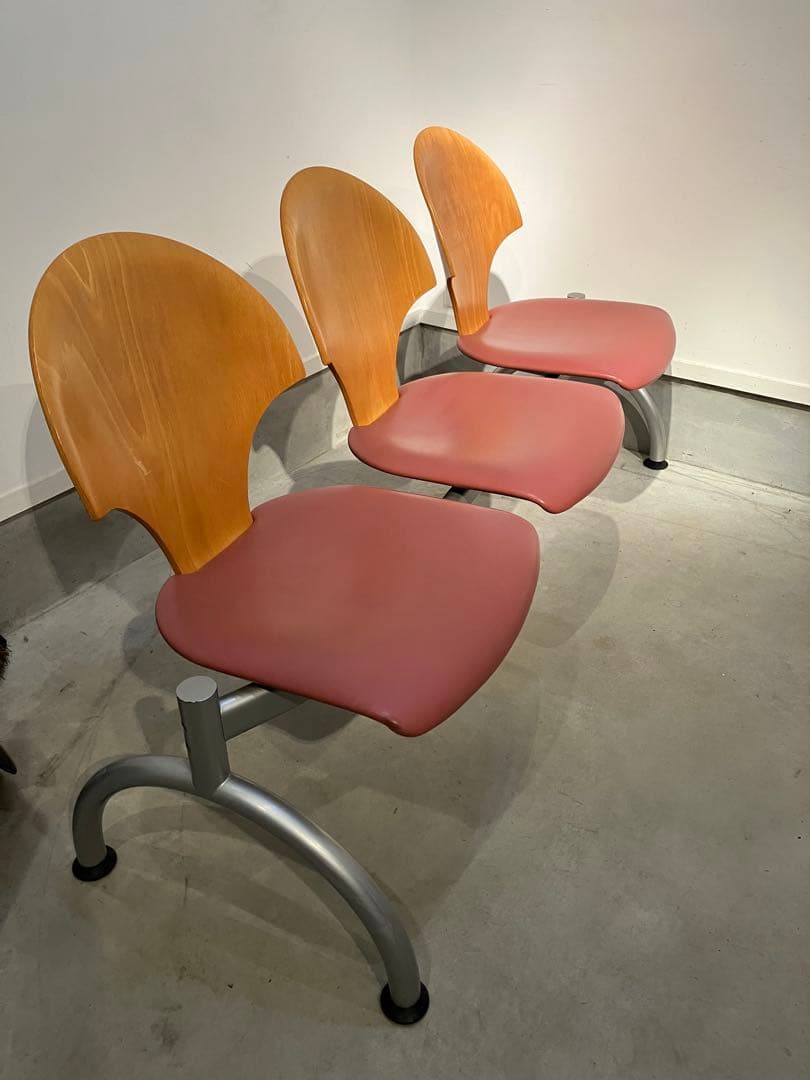 デザイナーズ3人掛けベンチ、ホウトク、カッシーナ、パントン、イームズ、ミッドセ