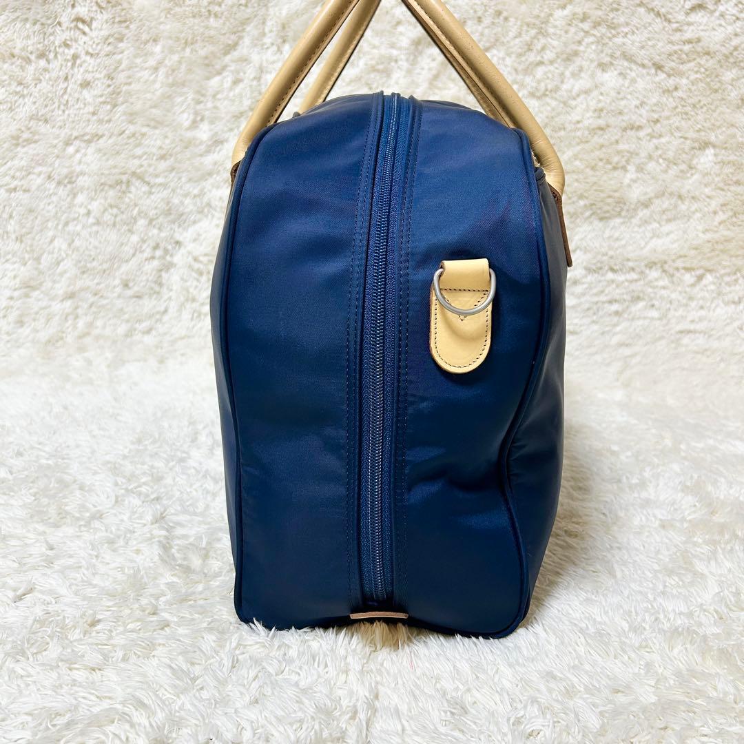 バーバリーゴルフ ボストンバッグ 2way ダッフルバッグ ロゴ刺繍 ネイビー