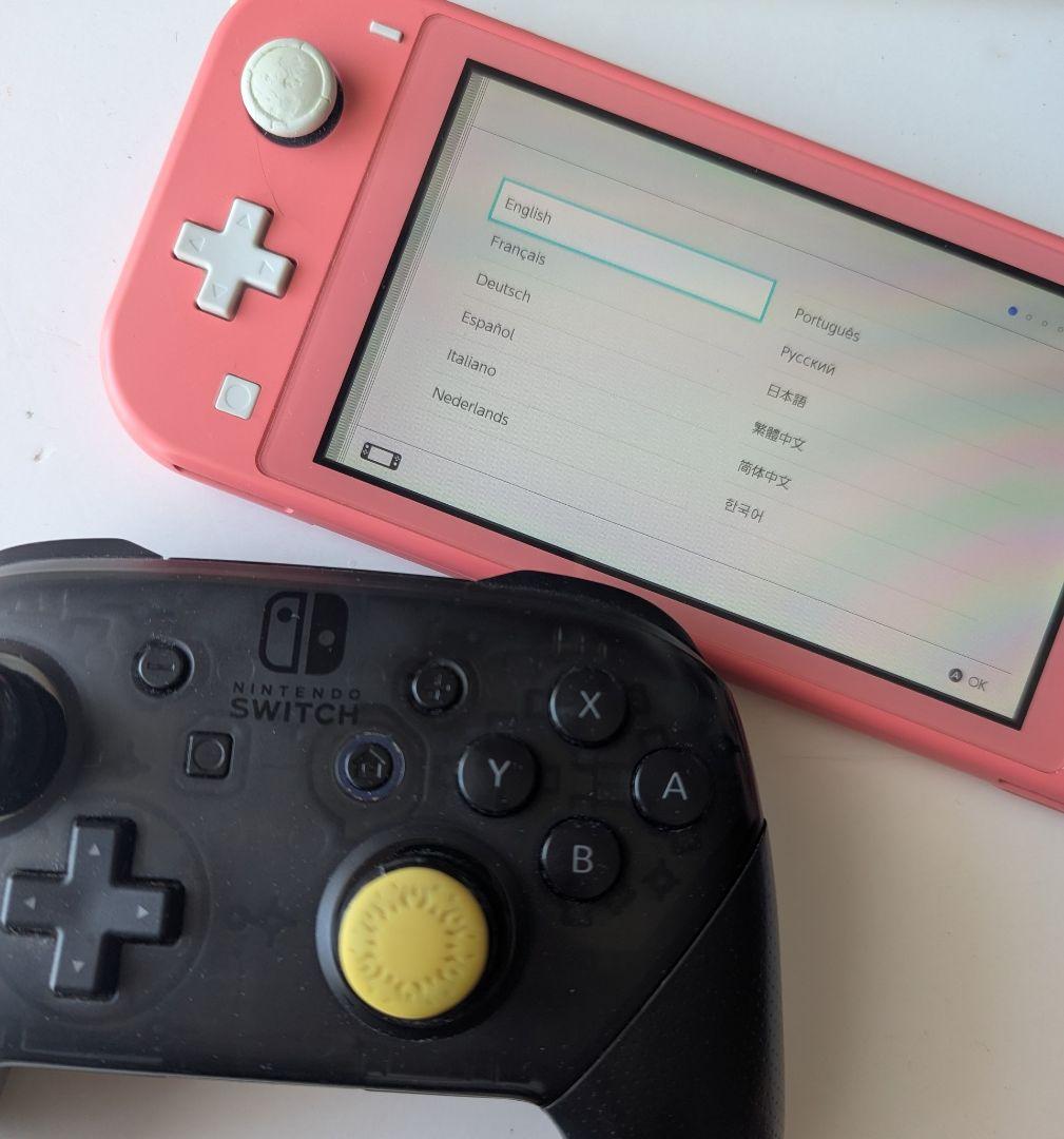 商談中！【ジャンク品】SwitchLight本体+任天堂プロコンセット