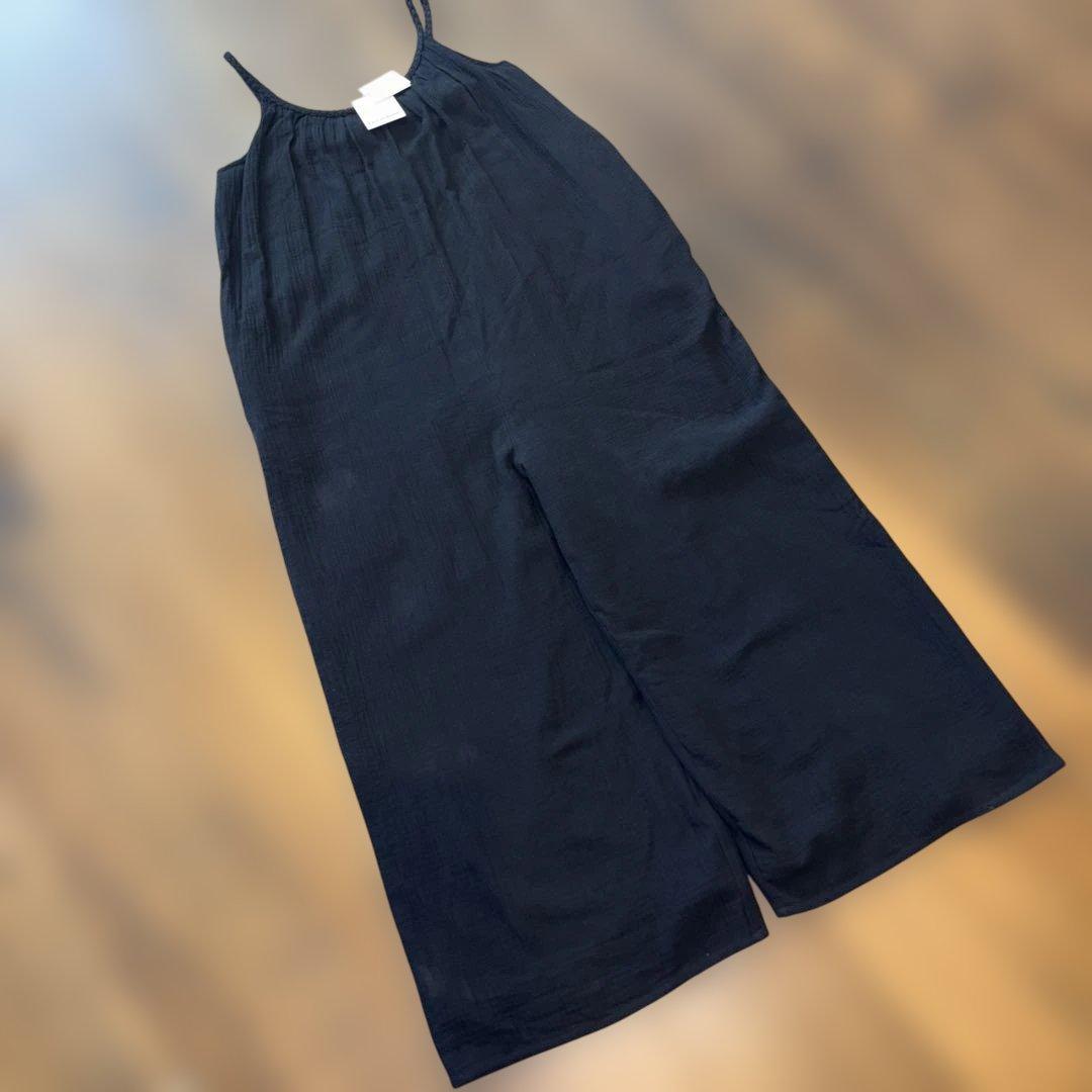 新品◆カベサロッソ　ブレイドストラップオールインワン　Black 38サイズ