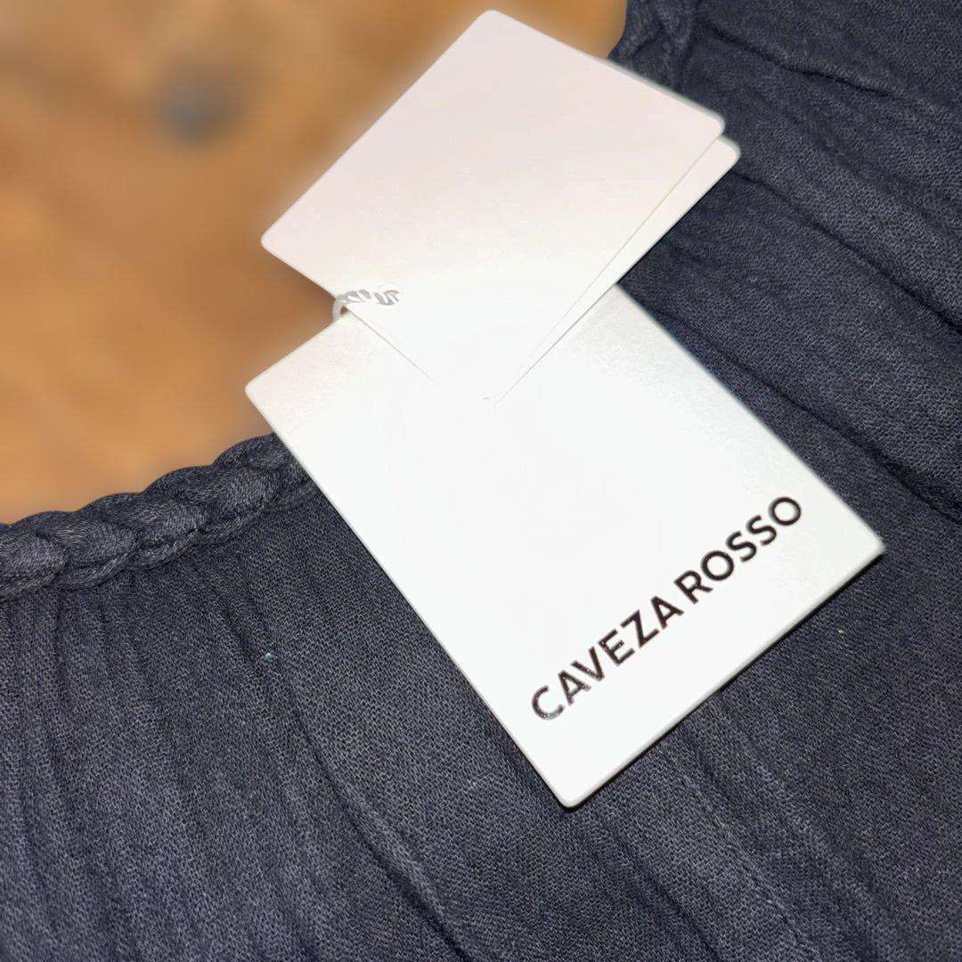 新品◆カベサロッソ　ブレイドストラップオールインワン　Black 38サイズ