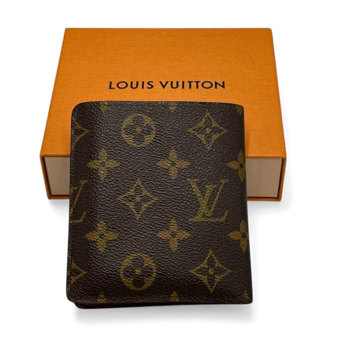 【美品】ルイヴィトン ポルトビエ10カルトクレディ モノグラム 2つ折り財布