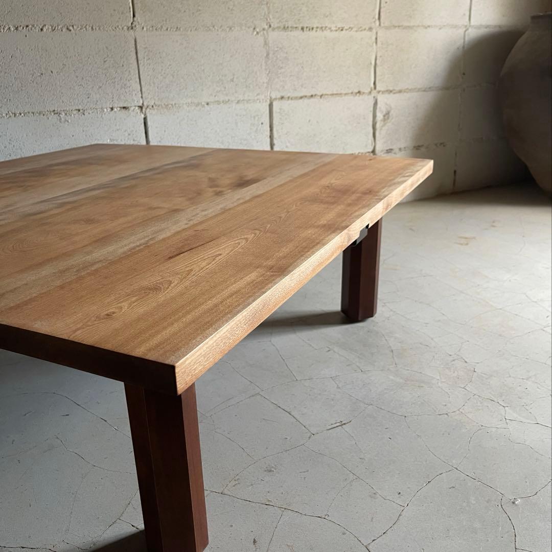 希少　松本民芸家具　ミズメザクラ　天然木無垢材　ローテーブル　センターテーブル