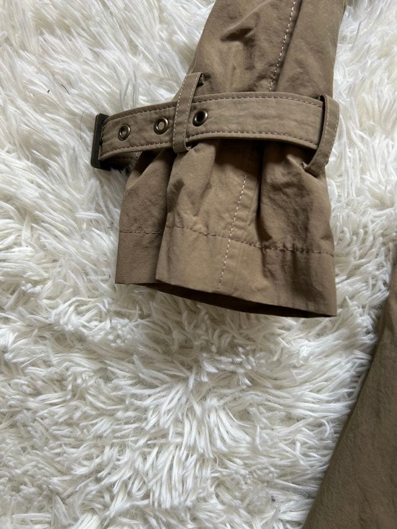 AP STUDIO トレンチコート　ナイロン　ベルト付　ベージュ　38