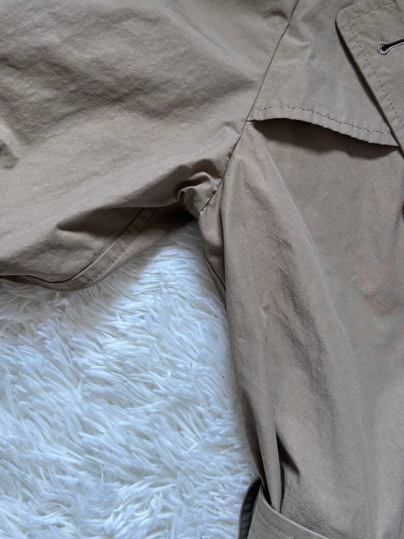 AP STUDIO トレンチコート　ナイロン　ベルト付　ベージュ　38