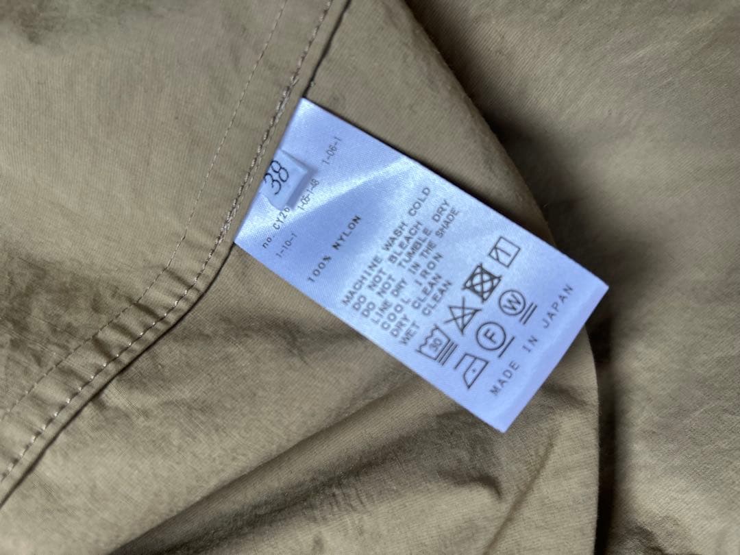 AP STUDIO トレンチコート　ナイロン　ベルト付　ベージュ　38