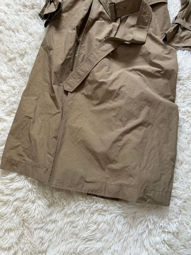 AP STUDIO トレンチコート　ナイロン　ベルト付　ベージュ　38
