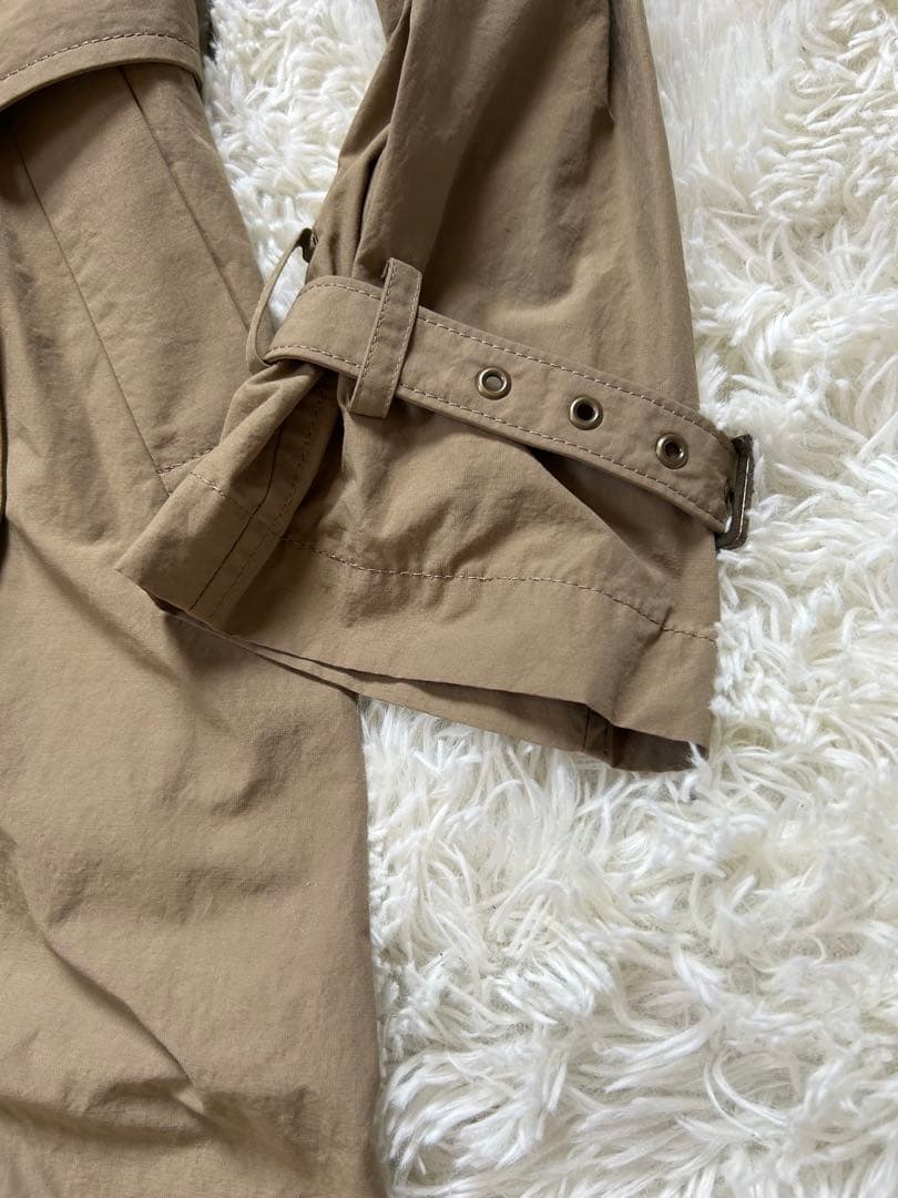 AP STUDIO トレンチコート　ナイロン　ベルト付　ベージュ　38