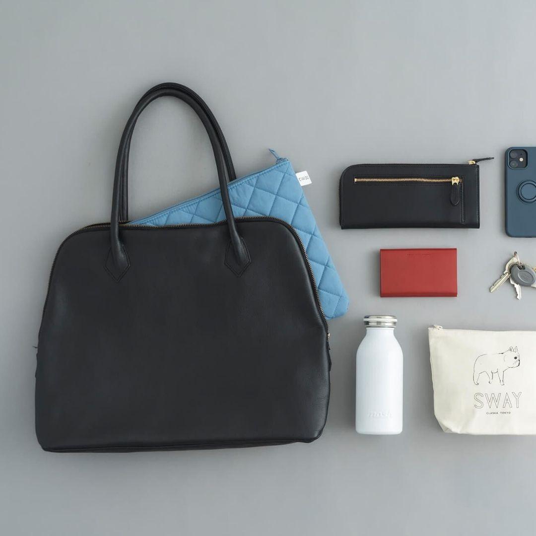 バッグ Silva Tote Bag Leather noir