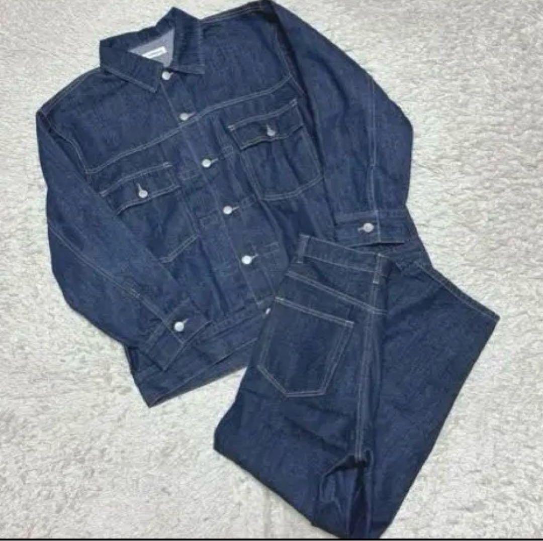 fashiru ★デニムセットアップ　オーバーサイズ　ジャケット　パンツ