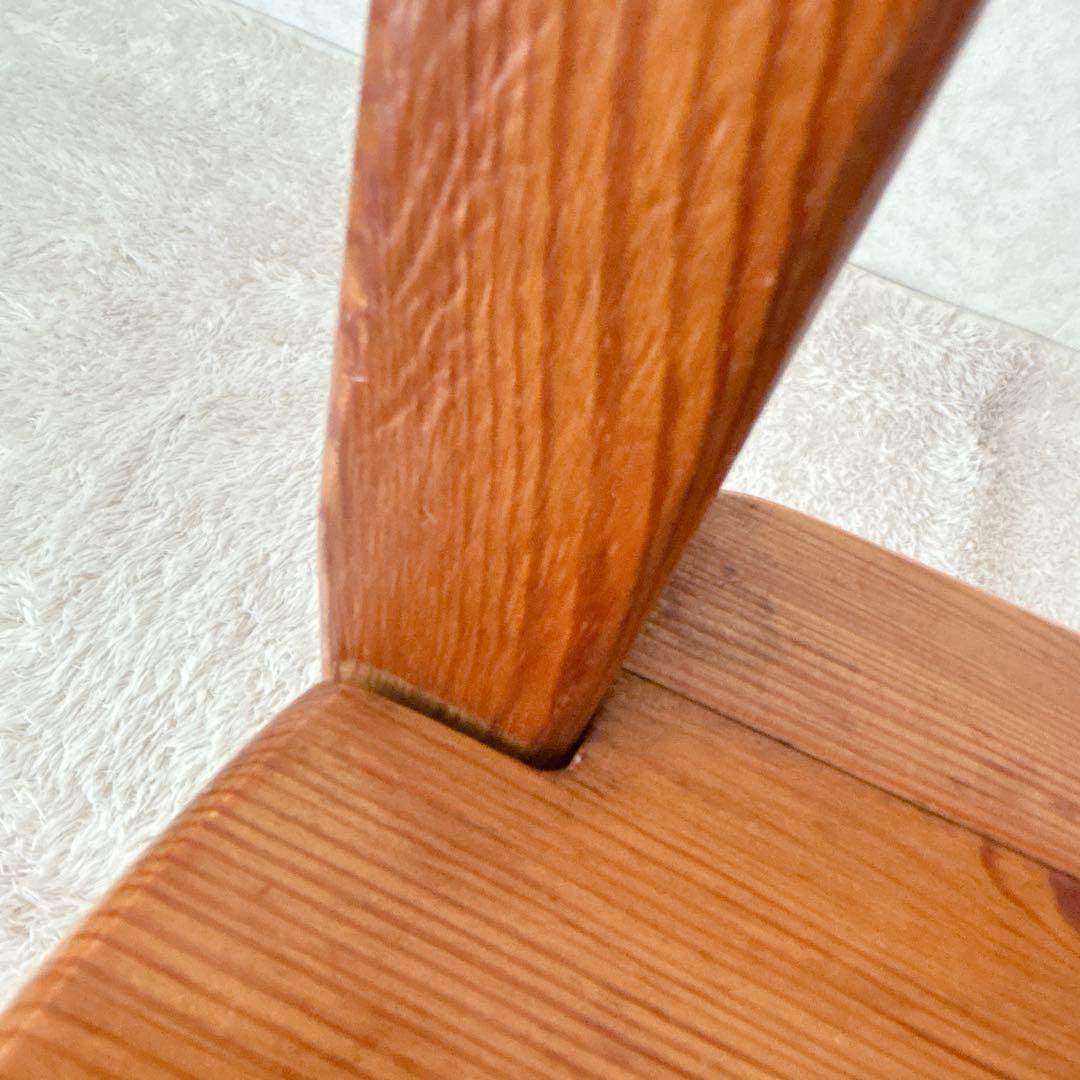 難有り 2脚セット】カントリー パイン材　天然木　椅子　ダイニングチェア