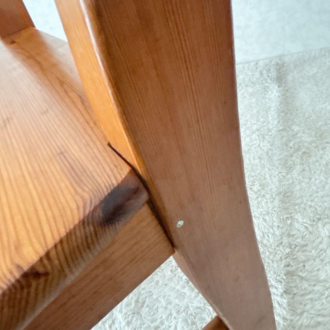 難有り 2脚セット】カントリー パイン材　天然木　椅子　ダイニングチェア