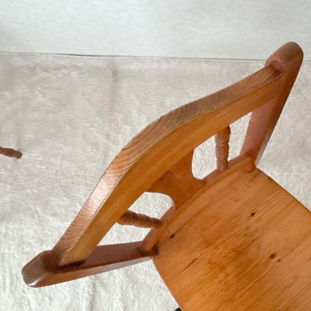 難有り 2脚セット】カントリー パイン材　天然木　椅子　ダイニングチェア