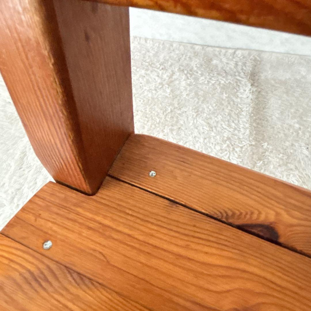 難有り 2脚セット】カントリー パイン材　天然木　椅子　ダイニングチェア