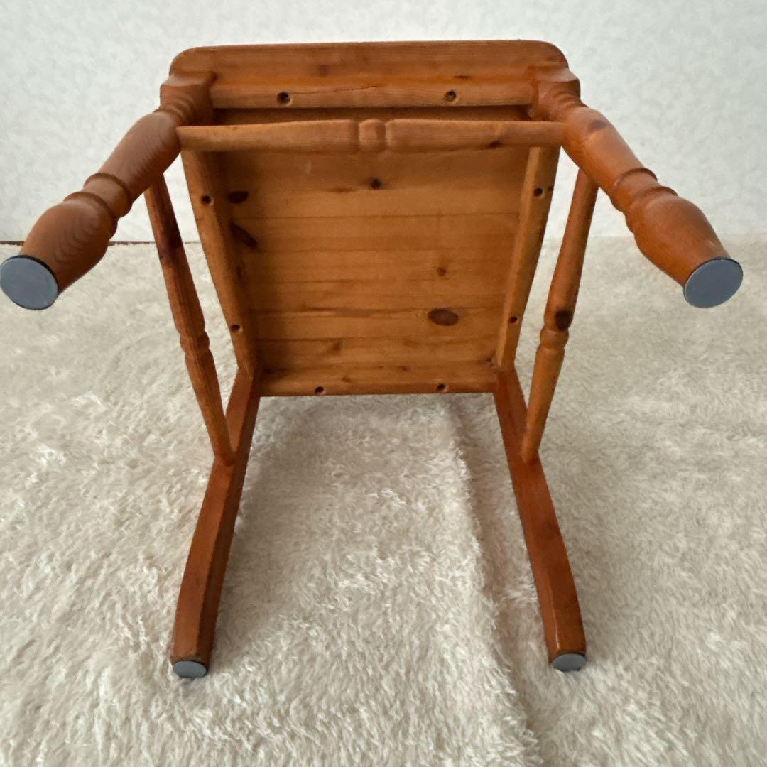 難有り 2脚セット】カントリー パイン材　天然木　椅子　ダイニングチェア