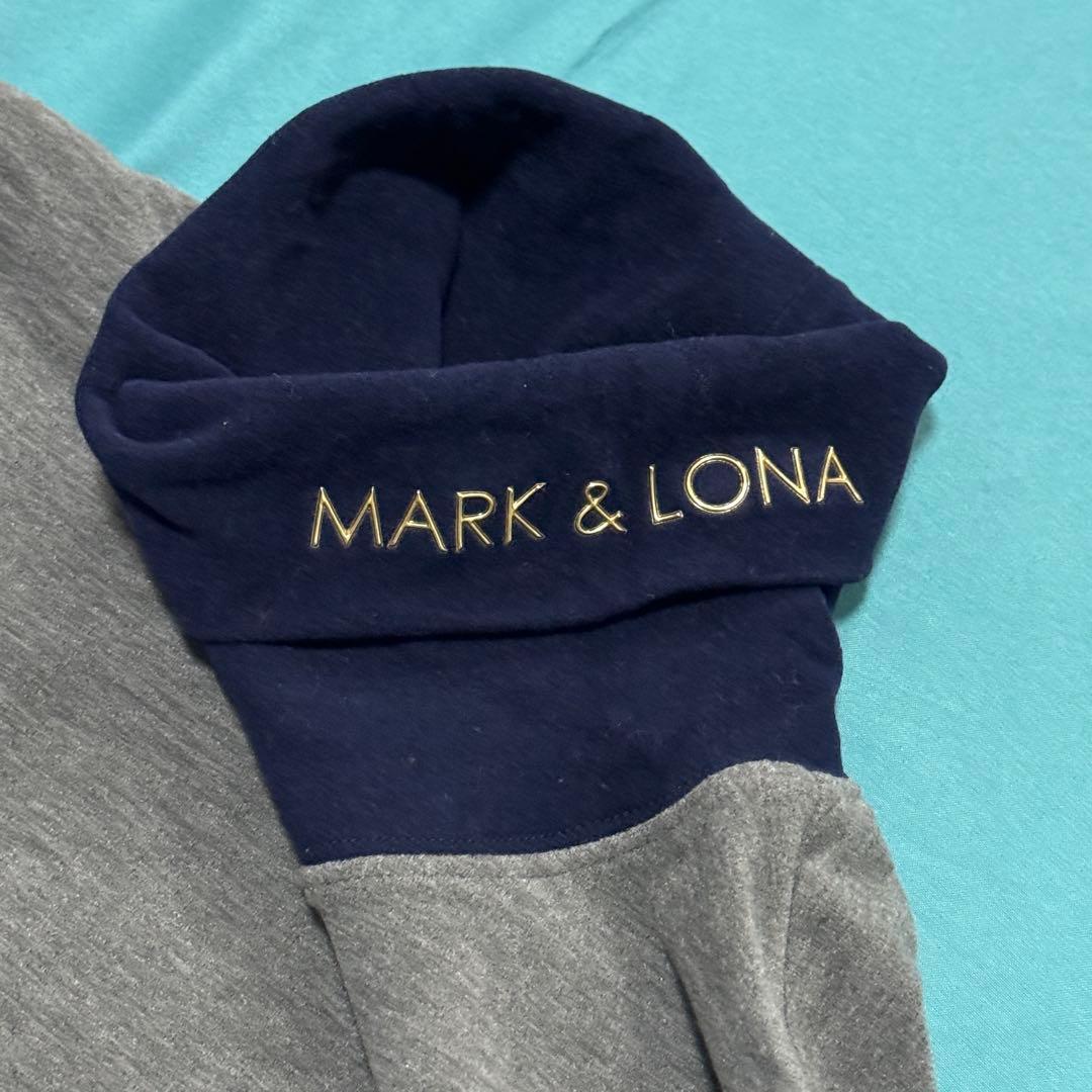 ひろひろさん専用マークアンドロナ　タートルネック長袖シャツ　グレー／ホワイト