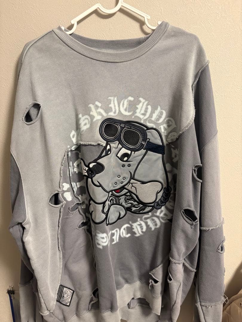 ツギハギゾンビスウェット グレー ガルフィー＆KRYコラボ 値下げ中/早い物勝ち