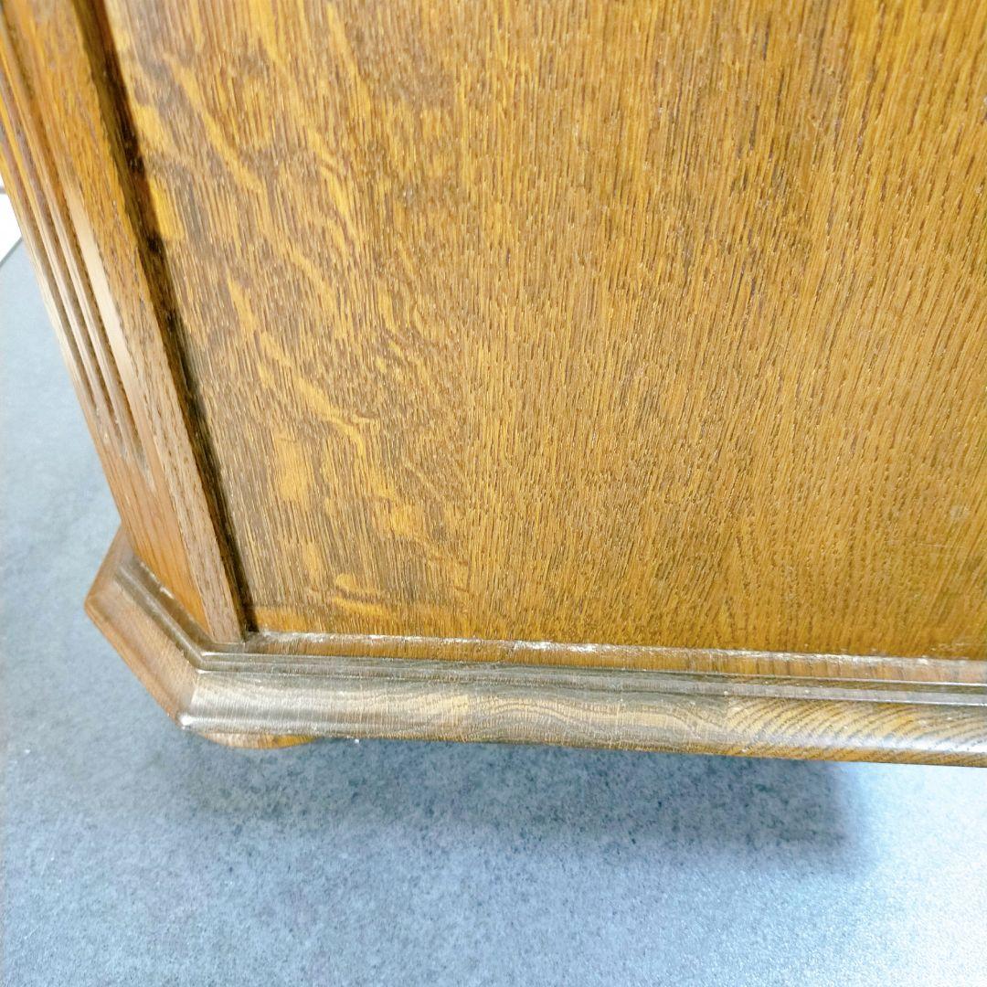 オーク材 ミニキャビネット 棚 コンソール アンティーク ヴィンテージ