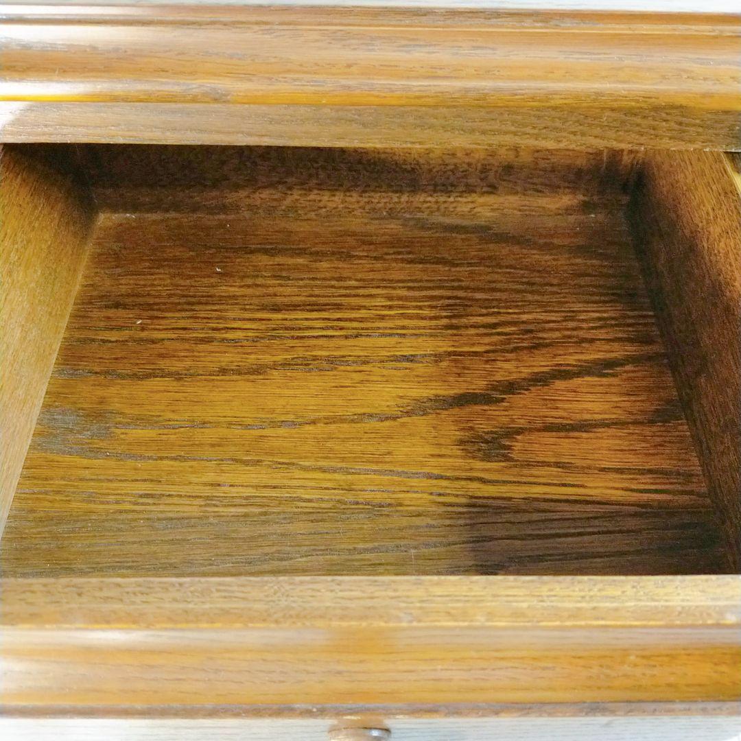 オーク材 ミニキャビネット 棚 コンソール アンティーク ヴィンテージ