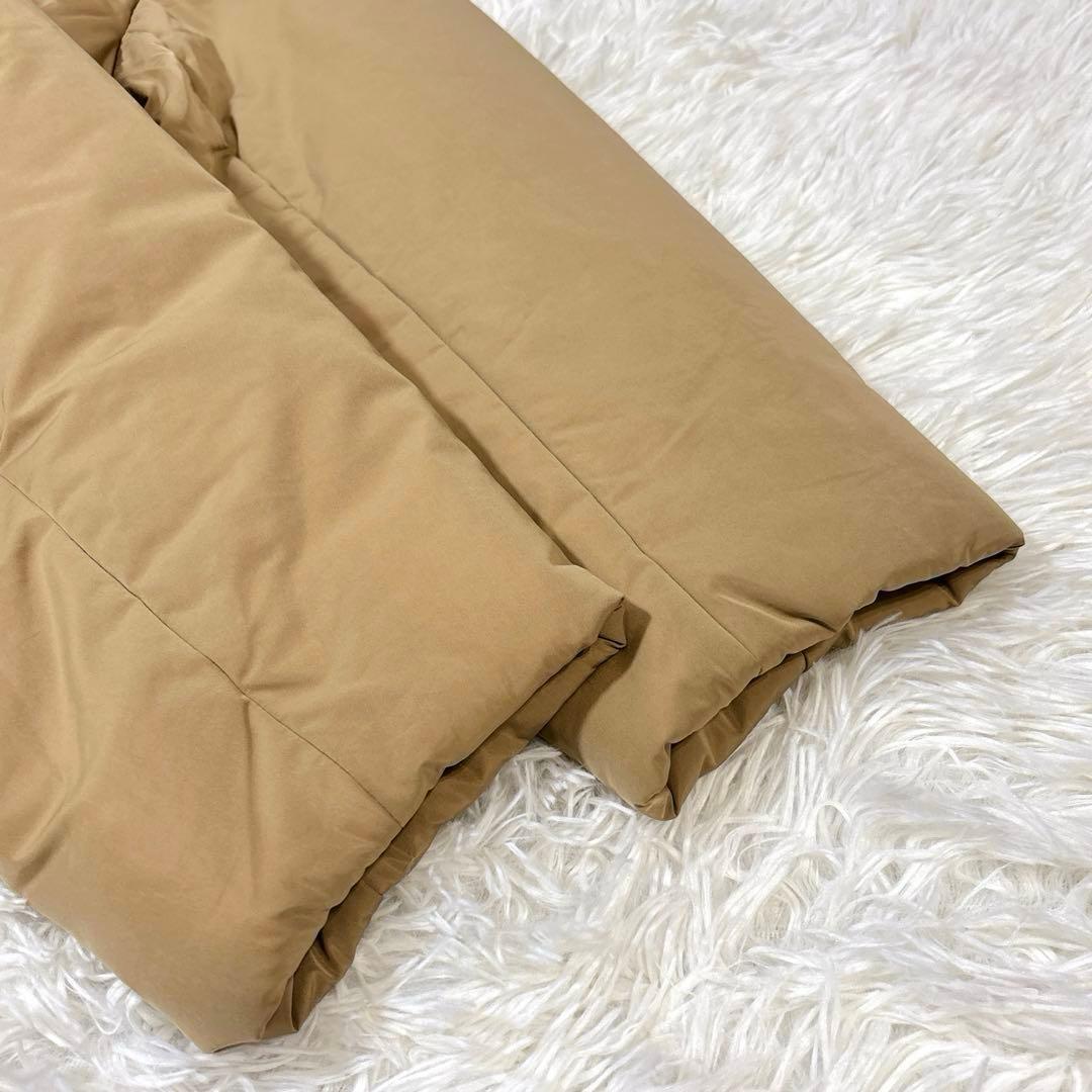 23区 中綿ノンステッチロングアウター ジャケット コート M キャメル フード