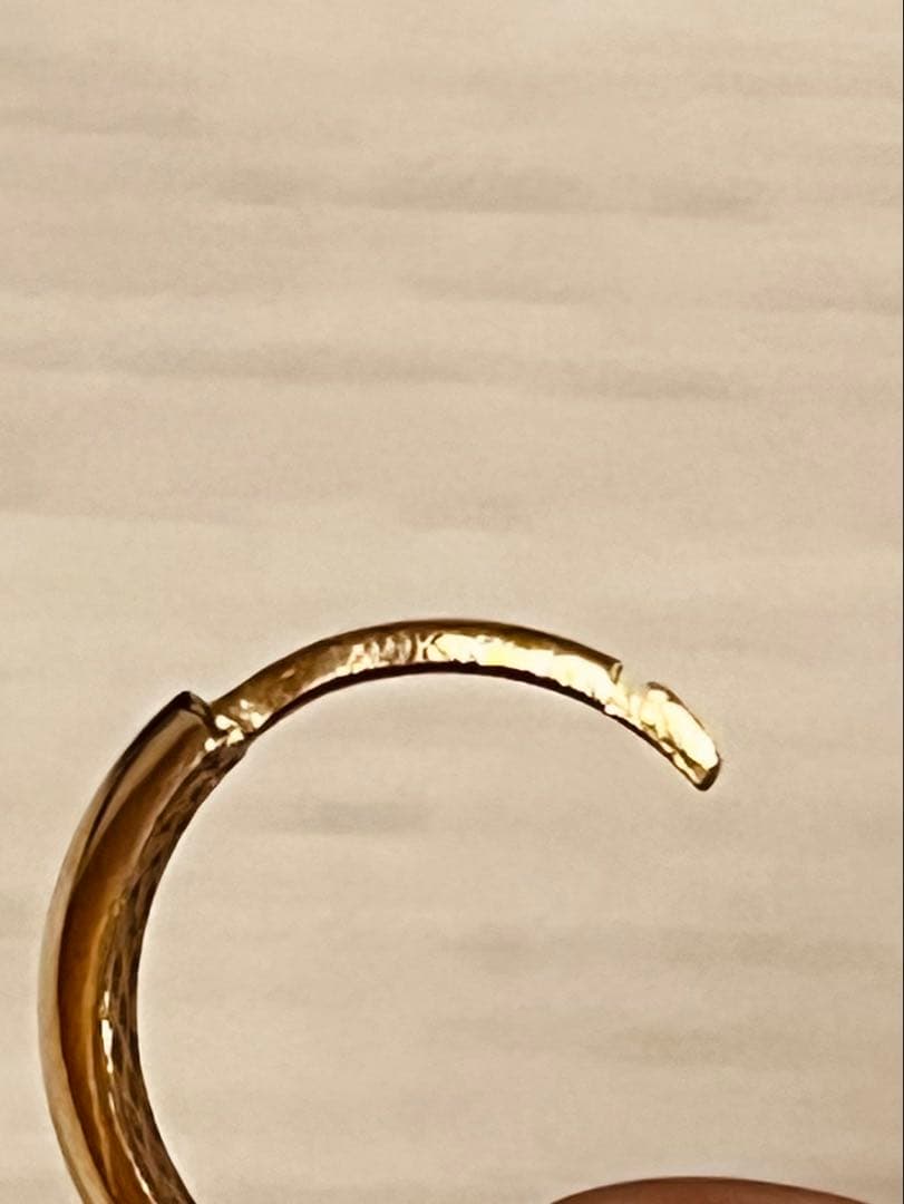 AVALANCHE 10K YG フープピアス 15mm