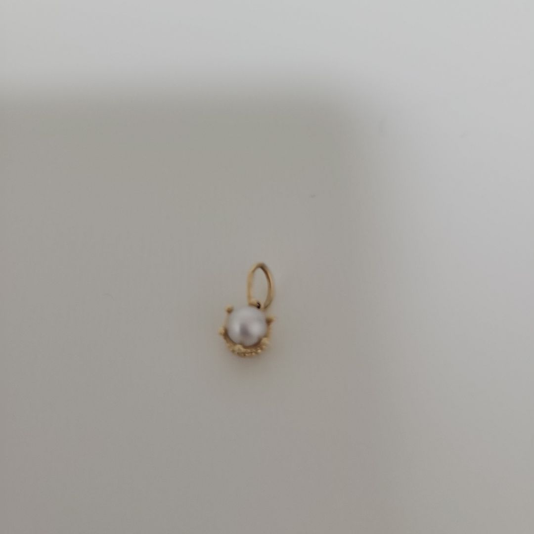 agete　K10パールチャーム