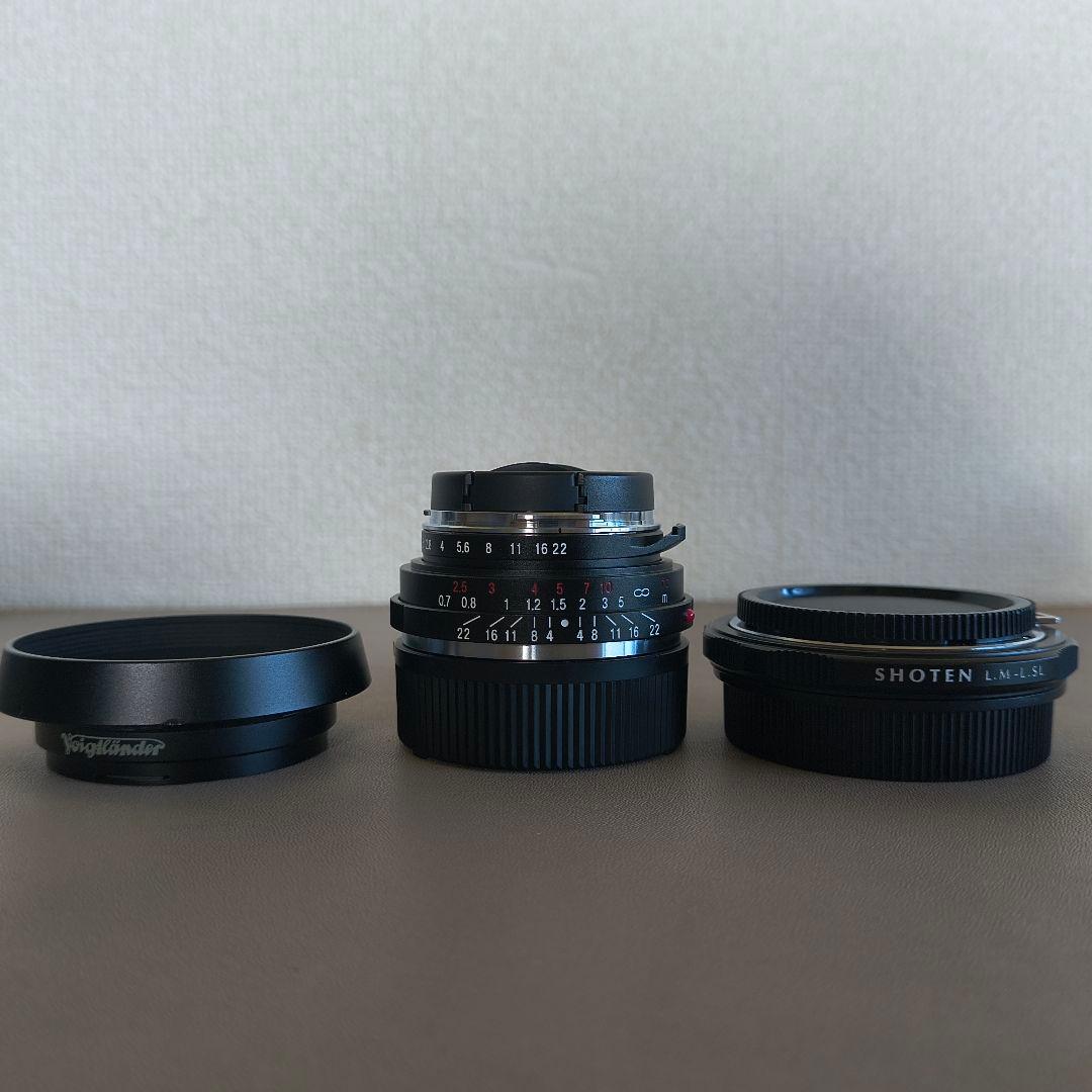 【極美品】Voigtlander35mmＦ2.5+アダプタ+フード+フィルター
