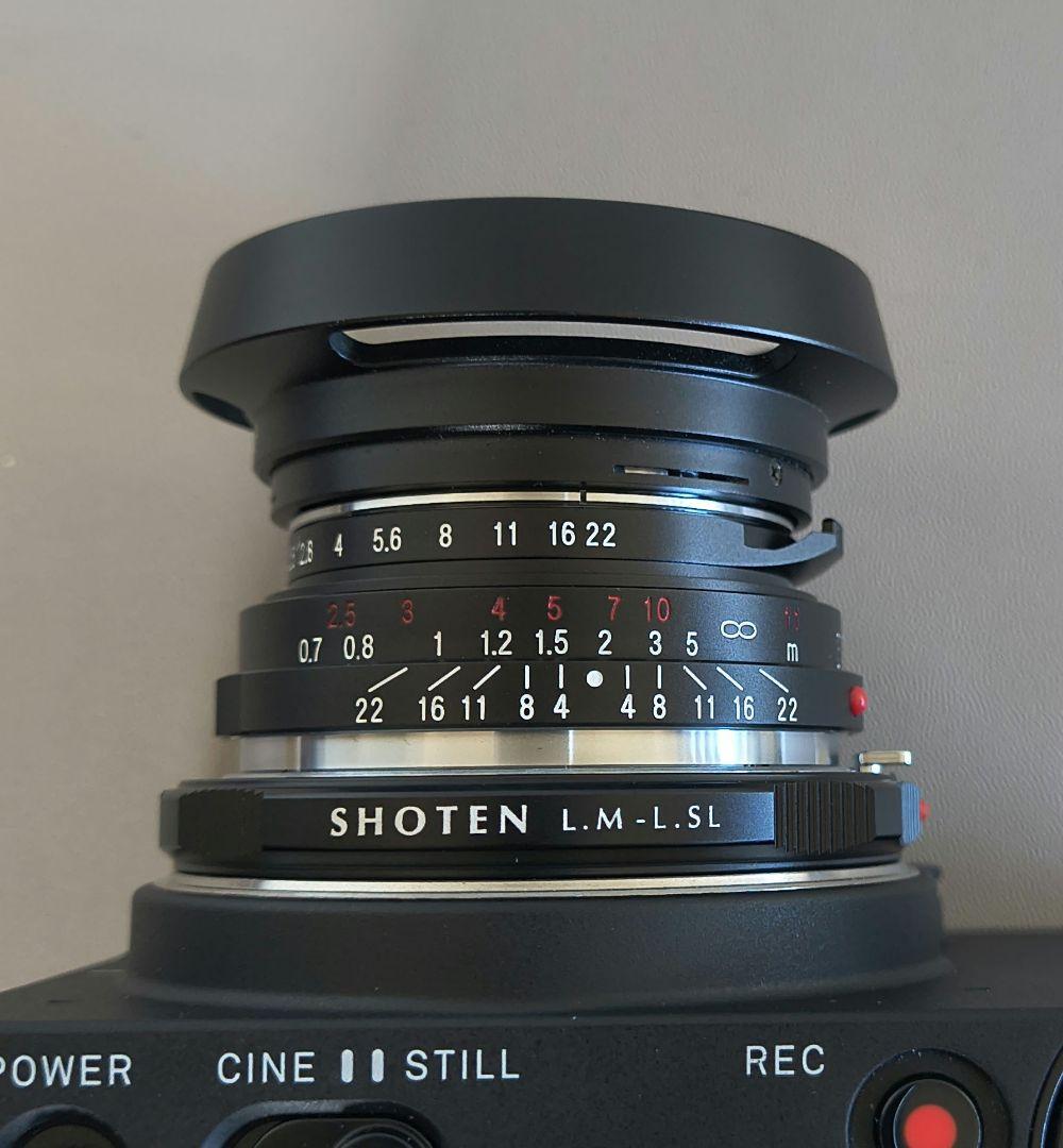 【極美品】Voigtlander35mmＦ2.5+アダプタ+フード+フィルター