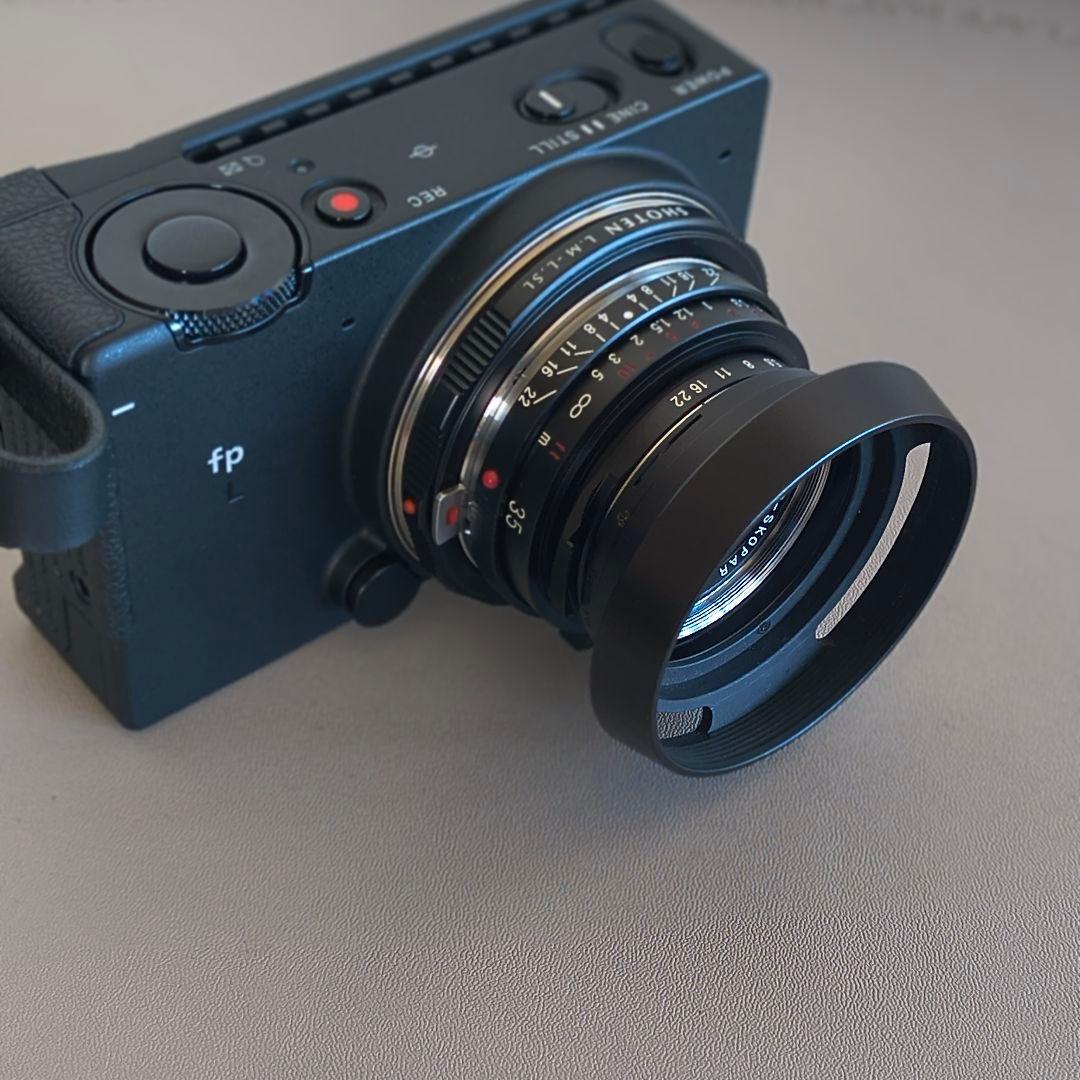 【極美品】Voigtlander35mmＦ2.5+アダプタ+フード+フィルター