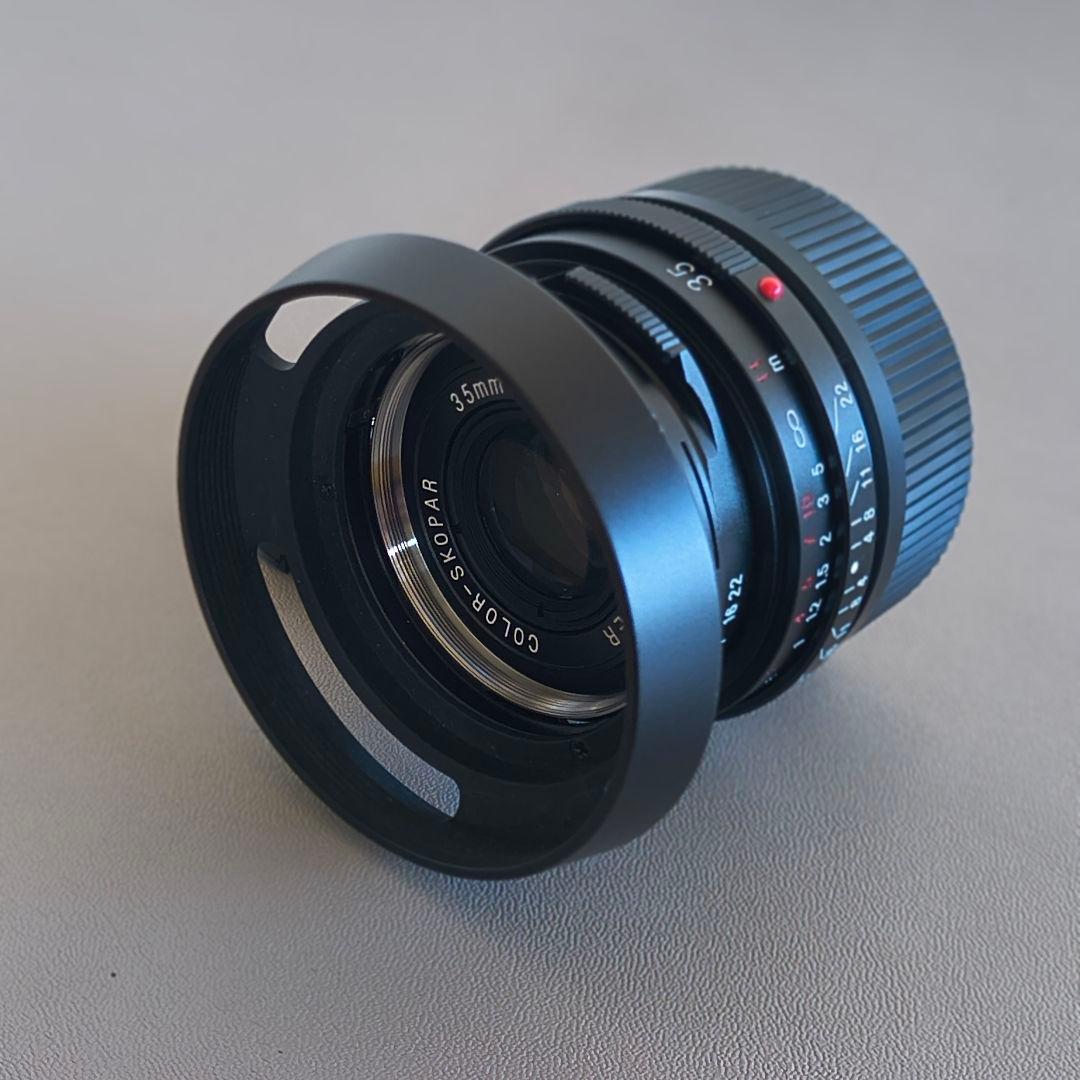 【極美品】Voigtlander35mmＦ2.5+アダプタ+フード+フィルター