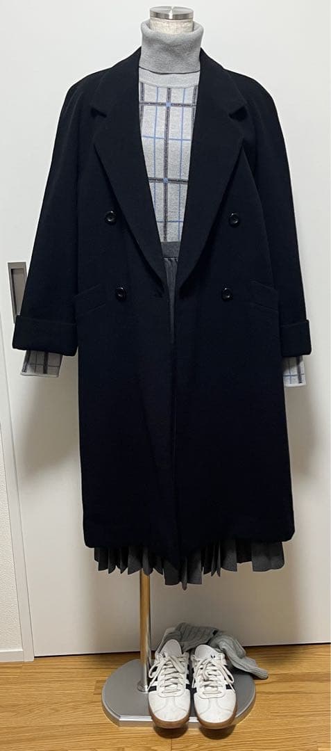 BURBERRY'S ブラック ダブルブレストコート