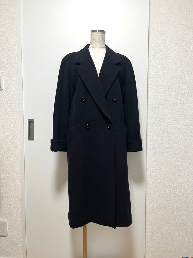 BURBERRY'S ブラック ダブルブレストコート