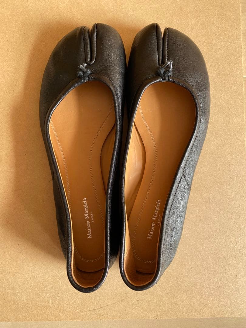 マルジェラ　タビ　バレエシューズ　サイズ38.5 黒