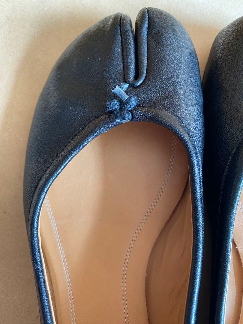 マルジェラ　タビ　バレエシューズ　サイズ38.5 黒