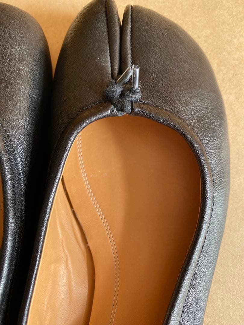 マルジェラ　タビ　バレエシューズ　サイズ38.5 黒