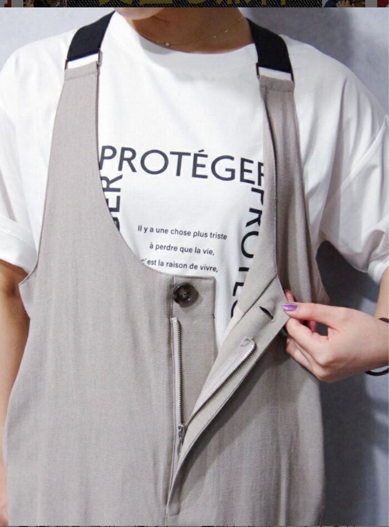 新品★ayane 麻混サロペット