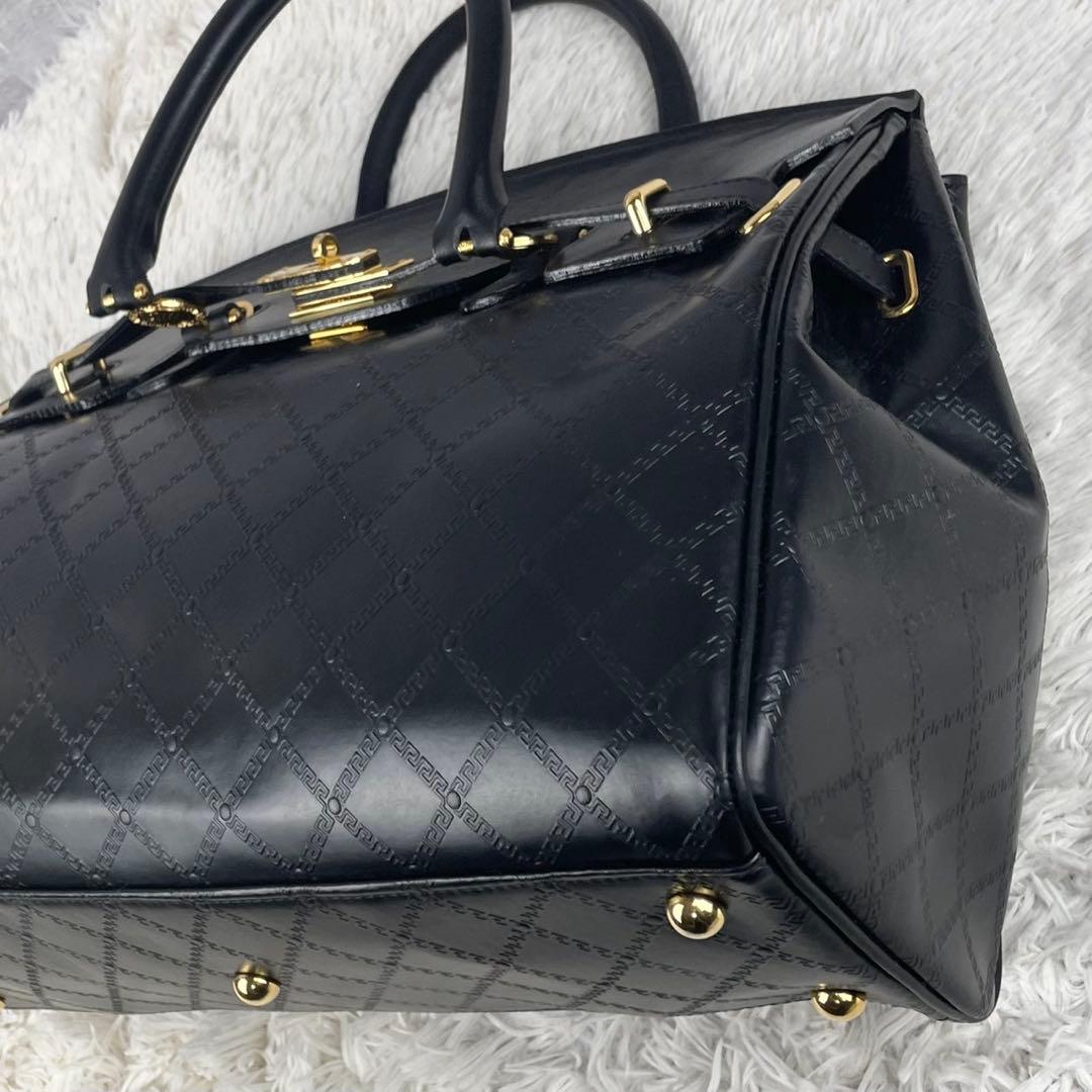 A4可 極美品 VERSACE レザー 2WAY ショルダーバッグ メデューサ