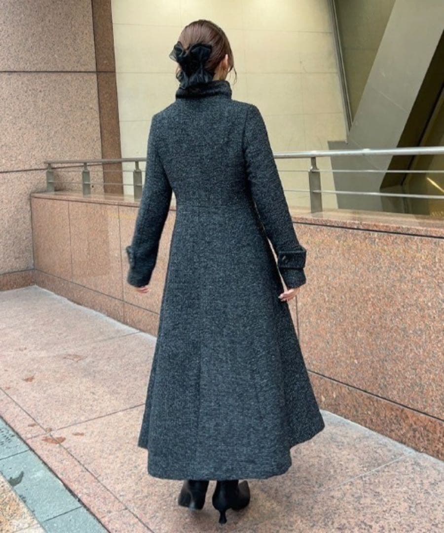 rienda オーバーネックシンデレララインコート