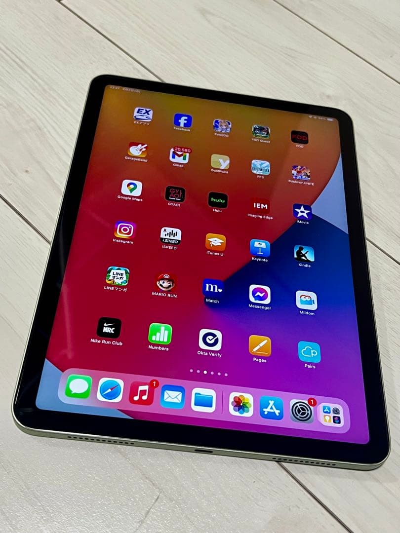 iPad Air 4 10.9インチ グリーン 256GB バッテリー100%