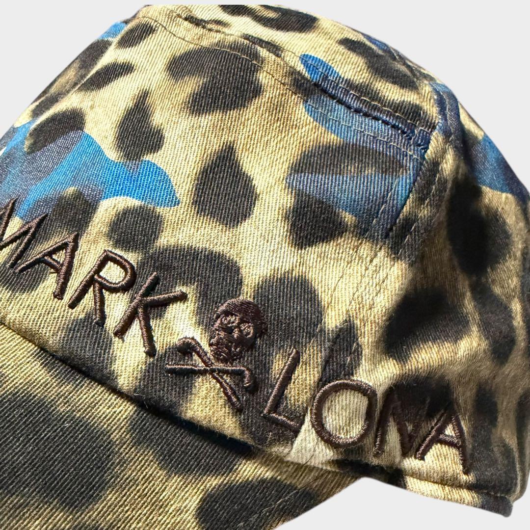 美品 MARK&LONA レオパード ゴルフ キャップ ユニセックス