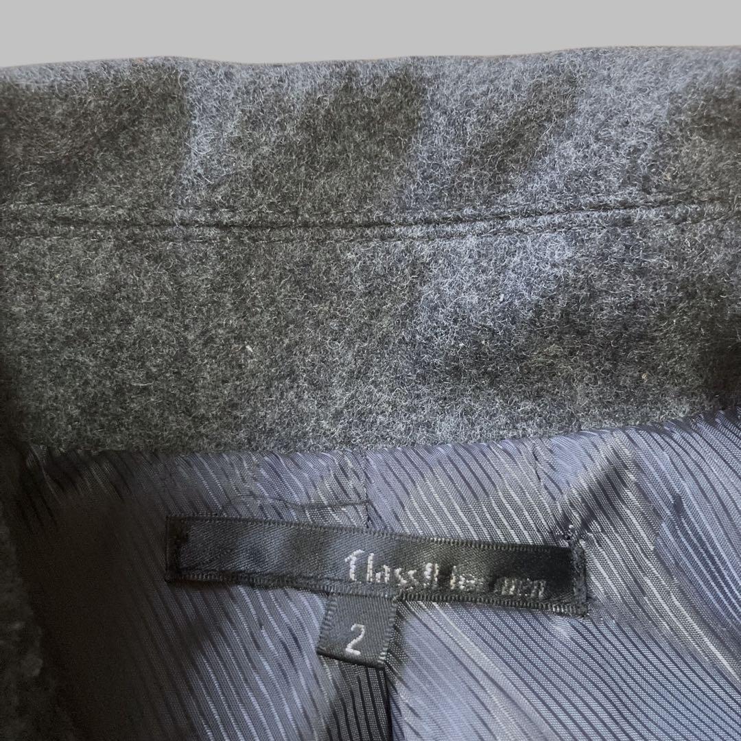 ろろ SKULL BUTTON SHORT PEA COAT 3133T