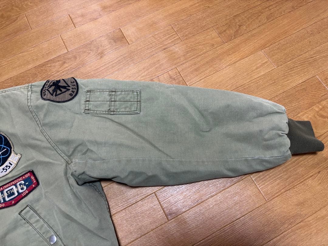 雰囲気抜群 フライトジャケット サイズLA 中綿　vintage