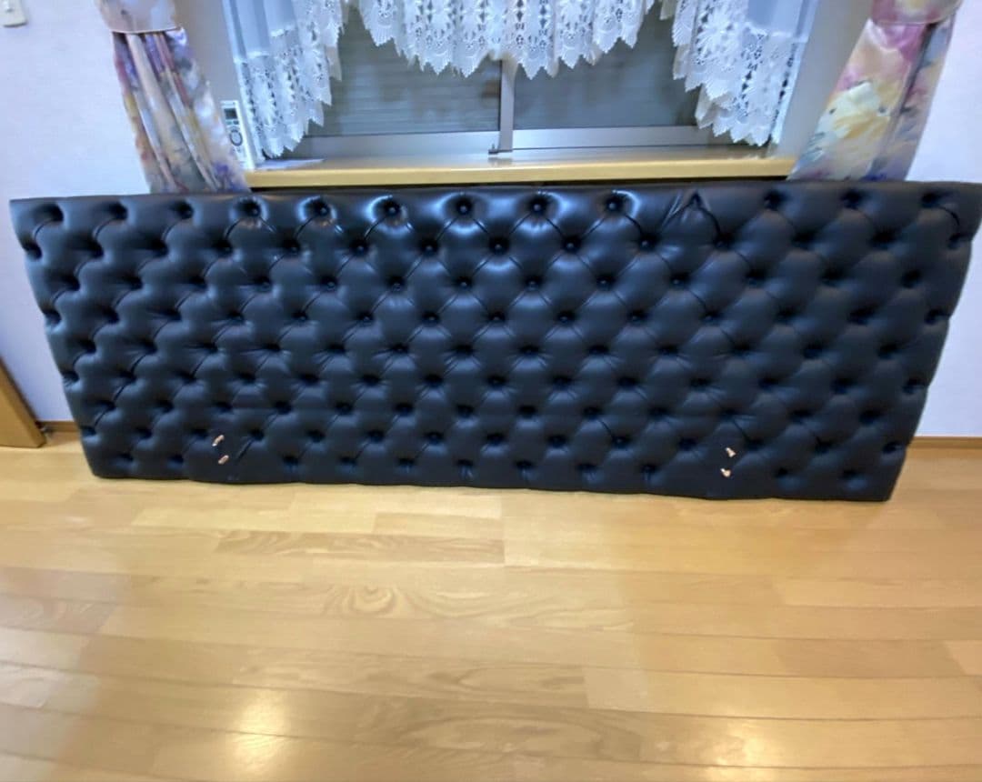 ベッド フレーム ヘッドボード クイーン キング レザー 本革 グロゼーユ