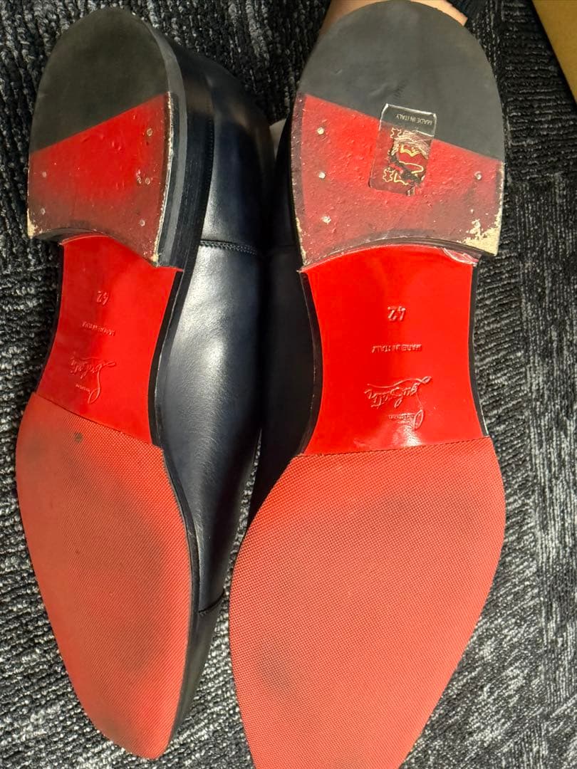 Christian Louboutin ネイビー ドレスシューズ